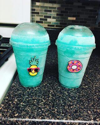 Electric blue raspberry lemonade