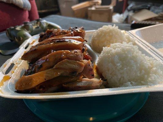 A mound of Chicken Teriyaki