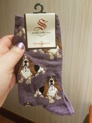 Basset hound socks $9