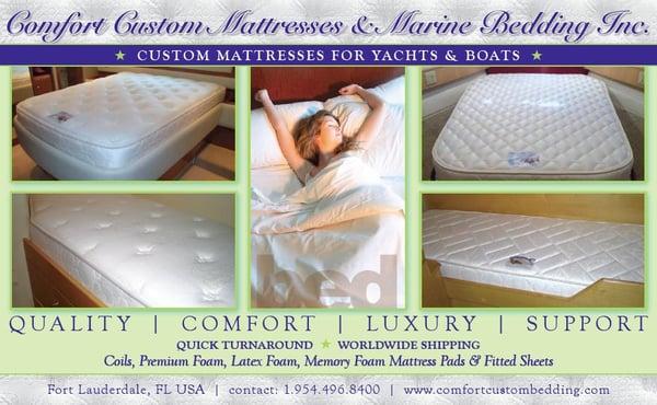 Marine Mattresses for Yachts, Boats, & More