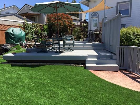 ProGreen artificial grass is perfect for backyards.