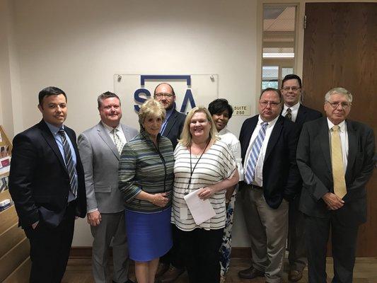 Arkansas District Office Staff with Administrator Linda McMahon.