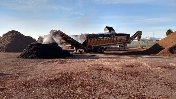 Producing landscape materials at Vision Recycling's Newark Store