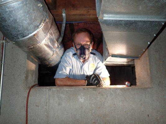 Inspecting a Crawl Space