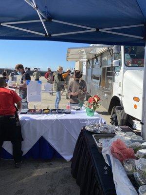 Bringing safety to set! And delicious food too