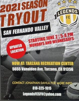 2021 Season Tryout