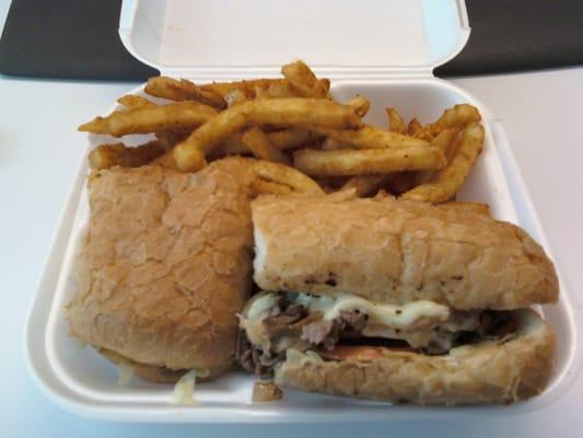 Steak & Cheese w/ spicy Fries