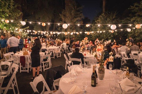 We added the lanterns, my mom made the center pieces, and it was just an amazing venue for my engagement party.