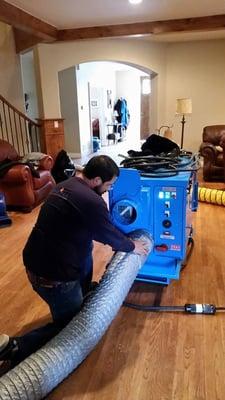 Owner, onsite during a water loss.