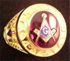 My favorite of all of the Masonic rings that I have on my site!