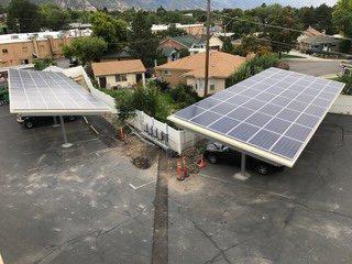 Carport PV array, Millcreek