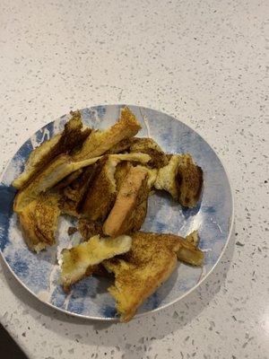 The French toast itself. There are two slices