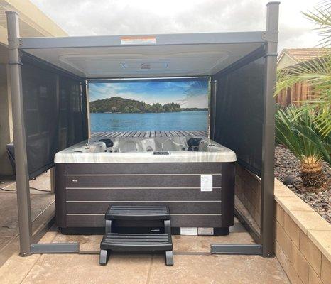 Vita Spas & Covana Gazebo by Bull Grills & Spas