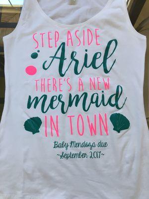 Custom made Ariel tank for my friend who is expecting a girl!