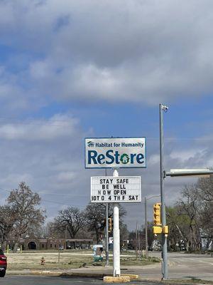 ReStore sign at Kansas & Gordon