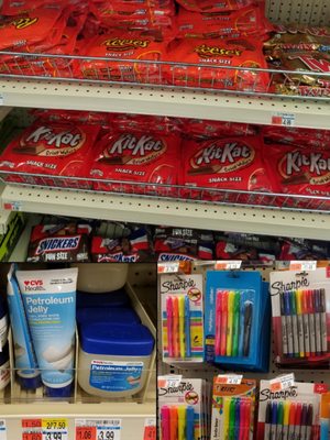 CVS - Candy, Vaseline, Sharpies