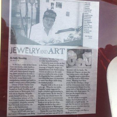 Article of the artist