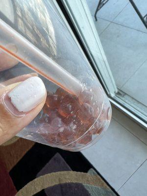 Weird boba chunks. Not pearls