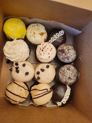 Assorted mini cupcakes