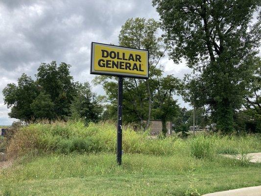 sign southwest of store building