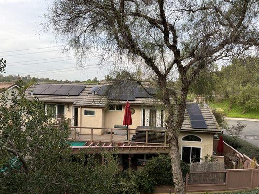 Solar panels installed by Sky Limit Energy.