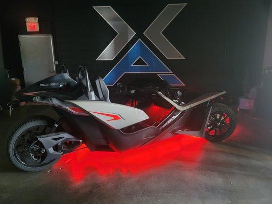 Slingshot underglow lighting