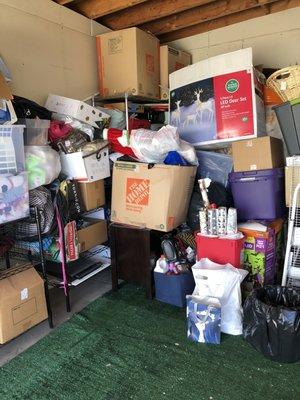 Before - Garage Organizing