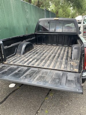 Sandblasting Chevy Flatbed