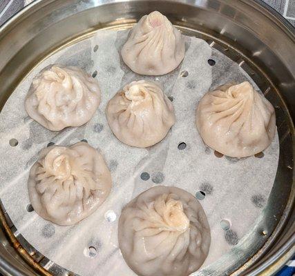 Steamed Pork Soup Dumplings ($8/6 pcs)