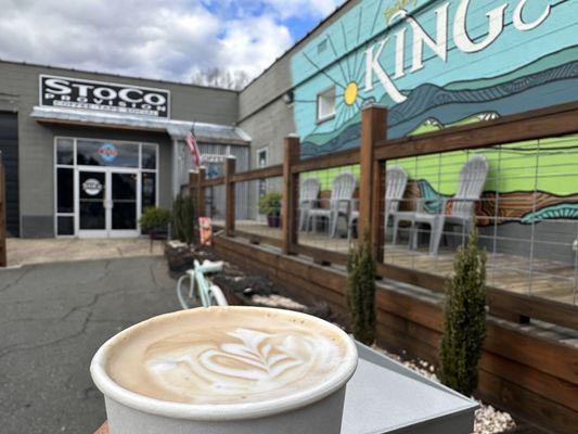 Lavender latte from the great baristas