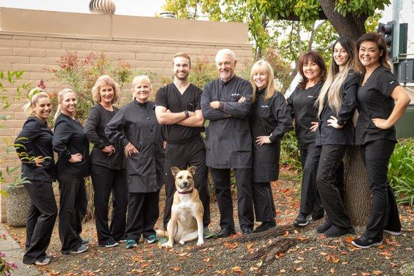 Silicon Valley Dental Care Team with our puppy mascot, Riley