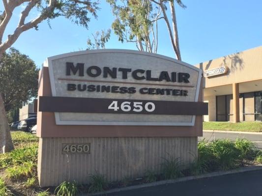 We are located in the Montclair Business Center Building A-4