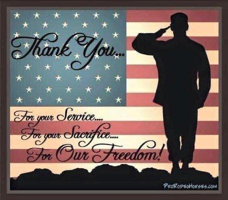 We Honor and Support our troops. Thank you for your service.