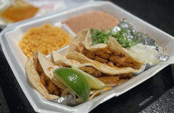 Chicken Taco Plate