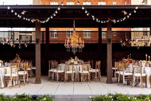 The rooftop is perfect for outdoor ceremonies, receptions, or whatever you can dream up!