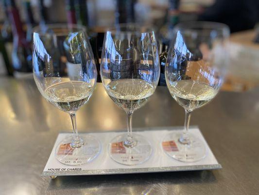 Chardonnay flight $20