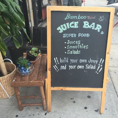 Juice Bar sign July 2015