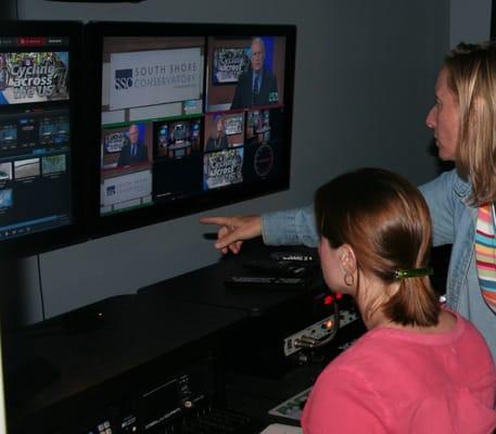 Control Room for PACTV's Studio A