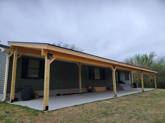 Backyard patio covering