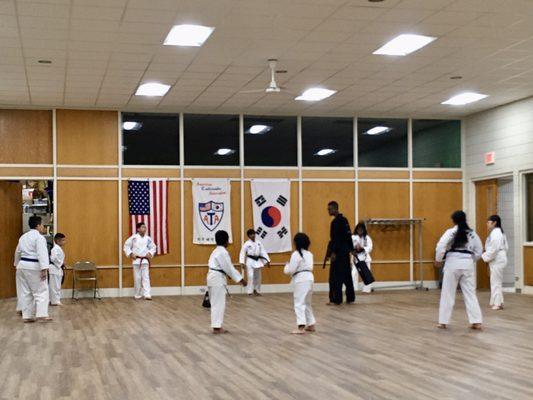 Waukegan Park District American Taekwondo Association (ATA) class.