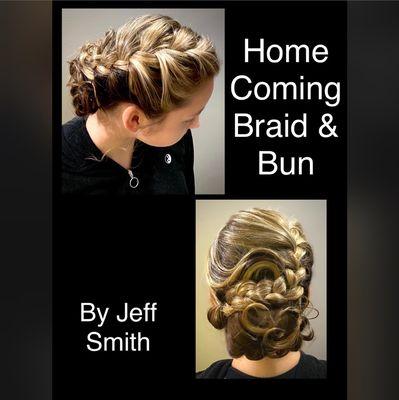 Homecoming Braid and Bun