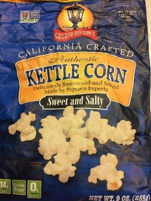 Addicted to Gaslamp Popcorn CO's Sweet and Salty Kettle Corn. Get some Get some!!