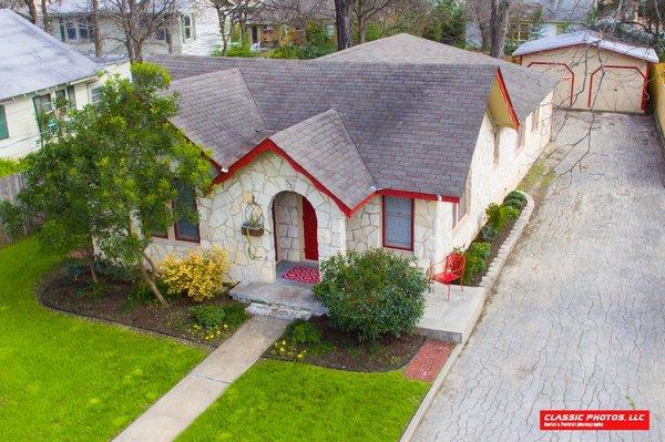 Real estate drone photo