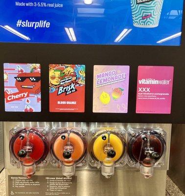 One of 3 slurpee machines