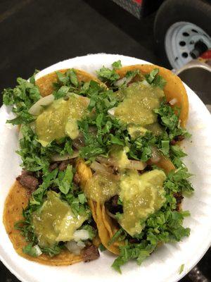 Pastor and Asada Tacos