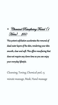 Chemical peel