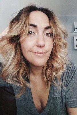 Multi-faceted blonde ombré