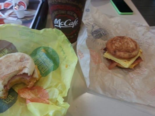 Coffee, Egg McMuffin and a McGriddle. Ahh Good