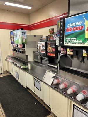 Drink station and microwave...