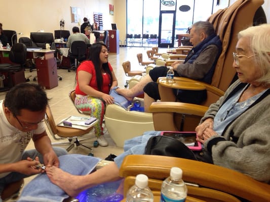 Yea!  They advertise they handle men too!  Yes, real men get pedicures!